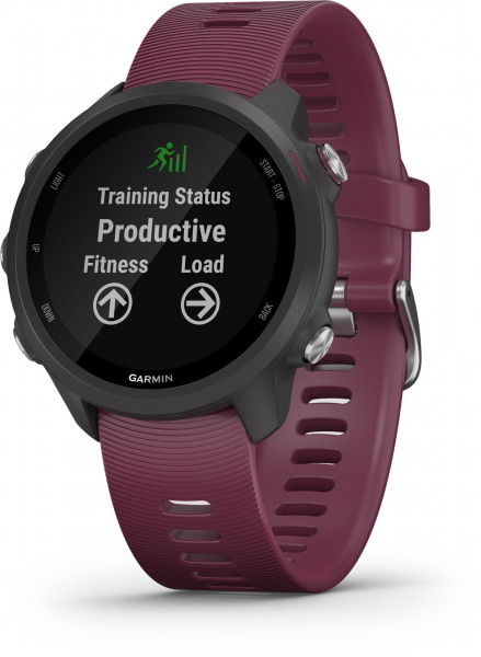 Garmin Forerunner 245 dunkelrot Silikon Smartwatch 1,2" MIP Android iOS Fitness