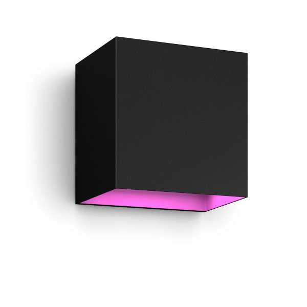 Philips Hue Smart Ambiente RGBW LED Resonate Wandleuchte schwarz 590lm dimmbar