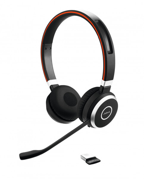 JABRA Evolve 65 SE Schwarz Stereo Bluetooth On-Ear Headset UC Busylight