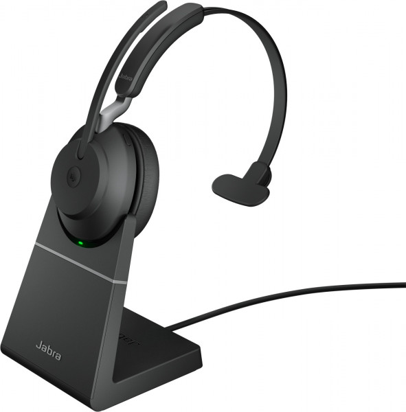 JABRA Evolve2 65 Kopfbügel Headset schwarz Bluetooth USB-C ohraufliegend Mikro
