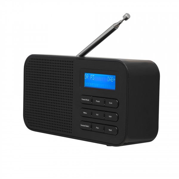 Denver Radio DAB-42 schwarz Digitalradio DAB+ FM-Radio LCD-Display Weckfunktion