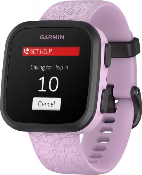 Garmin BOUNCE Lila/Schwarz 42mm 1.3" Touchdisplay GPS WLAN Bluetooth ANT+ App