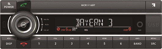 Axion DIN Autoradio MCR 1116 BT USB MP3 RDS Bluetooth FSE ext. Mikro CD Player