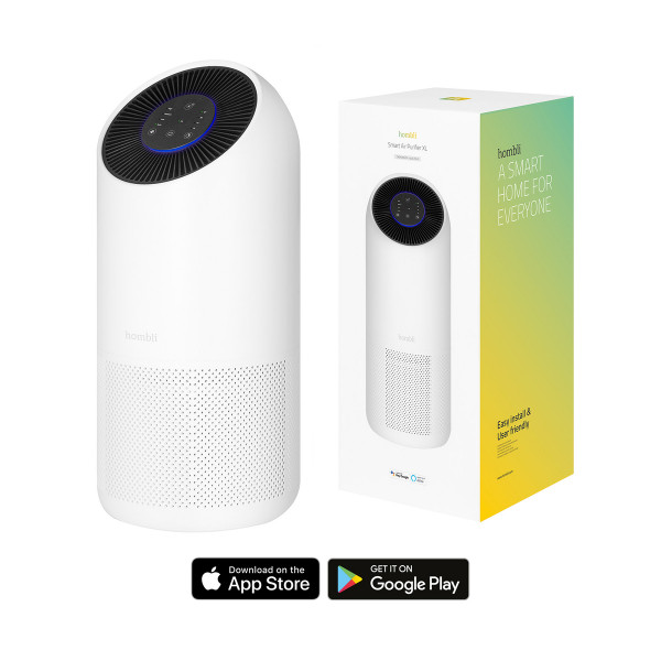 Hombli Smart Air Purifier XL smarter Luftreiniger weiß 45 Watt Sprachsteuerung