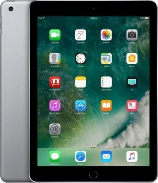 Apple iPad 2017 128GB WiFi 4G LTE 8MP 9.7" IPS-LCD iOS Bluetooth Lightning Grau