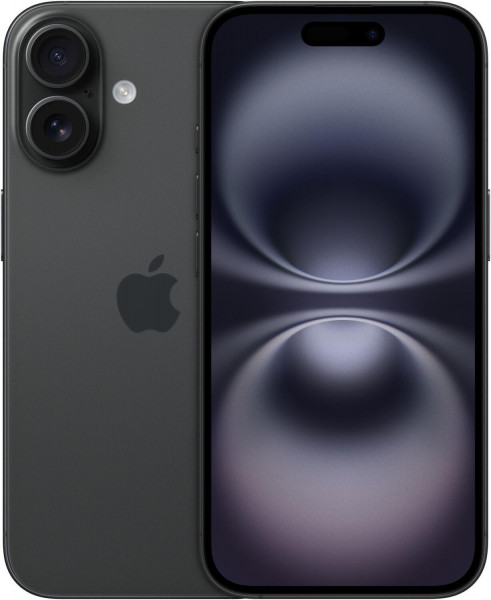 Apple iPhone 16 128 GB Schwarz iOS 18 6 Zoll 48 MP Dualcam Retina Dual-SIM USB-C