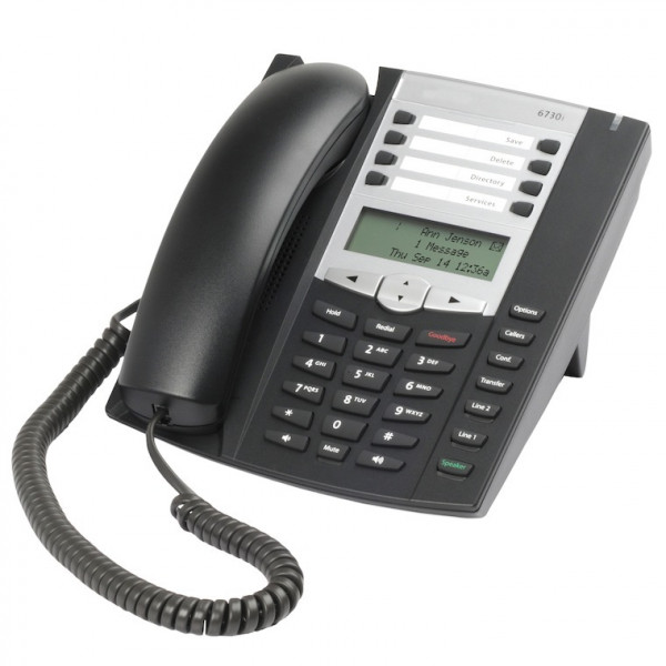 Mitel 6730 Analog Phone Endgerät Schnurgebunden Schwarz LCD Headsetanschluss