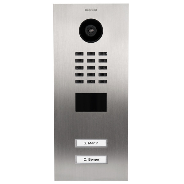 DoorBird D2102V IP Video Türstation V2A Edelstahl Türsprechstelle Silber IP65