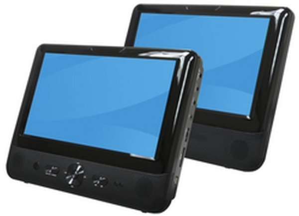Denver MTW-984 TWIN Portabler DVD Player 9" LCD Monitor Bildschirm Kopfstützen