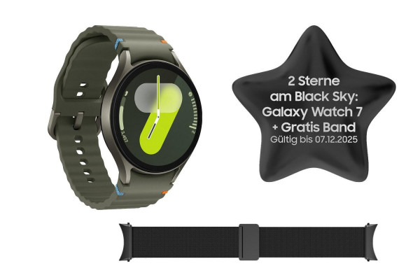 Samsung Galaxy Watch7 Green + gratis Armband 44 mm 1,5" 32 GB Android Smartwatch