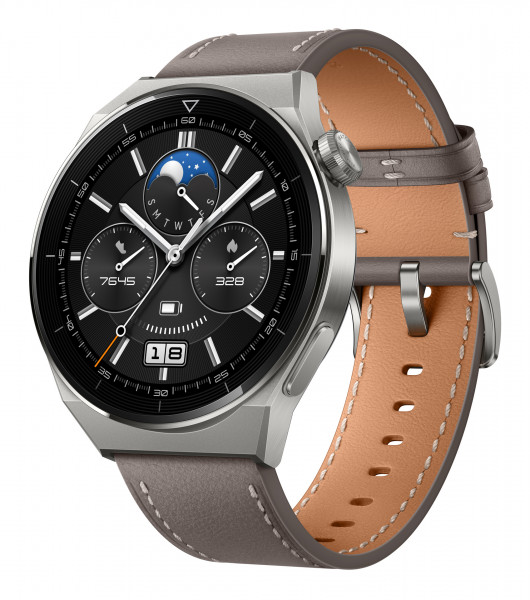 Huawei Watch GT3 Pro 46mm Classic Leather Strap 50m Wasserdicht Akku bis 14 Tage