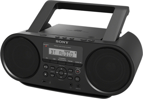SONY Radio ZS-RS60BT schwarz CD-Player Boombox Bluetooth USB UKW Tuner tragbar