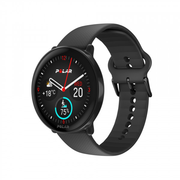 POLAR IGNITE 3 43mm Schwarz Bluetooth Smartwatch 1,28"AMOLED Touchdisplay S-L