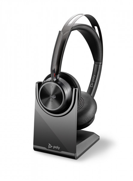 Poly Voyager Focus 2 Schwarz Bluetooth Headset On-Ear Stereo MS Teams USB-C