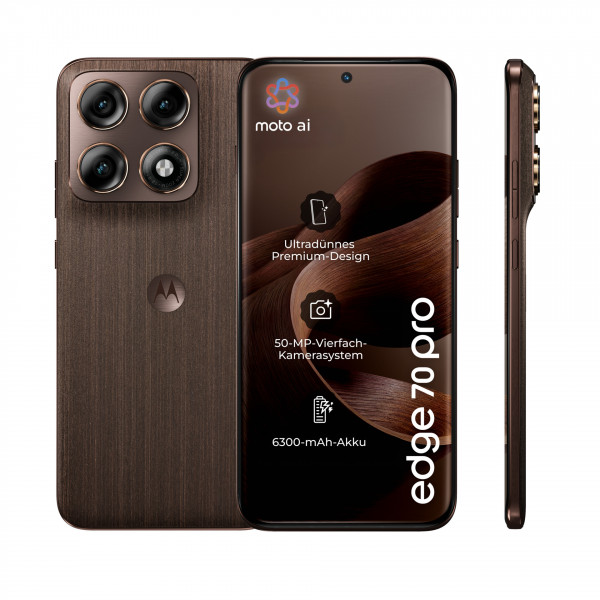 Motorola Edge 70 Pro 256GB Braun 5G Android Smartphone 6.78" DS BT NFC GPS