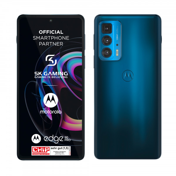 Motorola Edge 20 Pro blau 6,7 Zoll Android Smartphone 12GB RAM 256GB 32MP Kamera