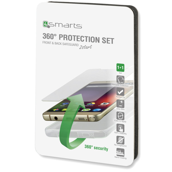4smarts 360° Protection Set für Apple iPhone 7/8/SE, clear