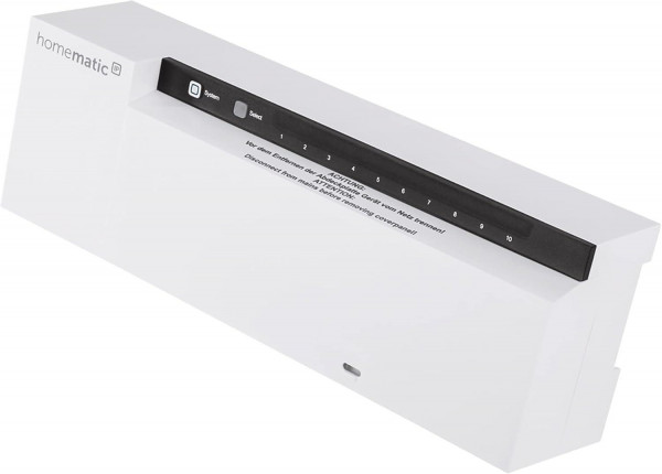 Homematic IP Fußbodenheizungsaktor 10-fach 230V Weiß BidCoS effizientes Heizen