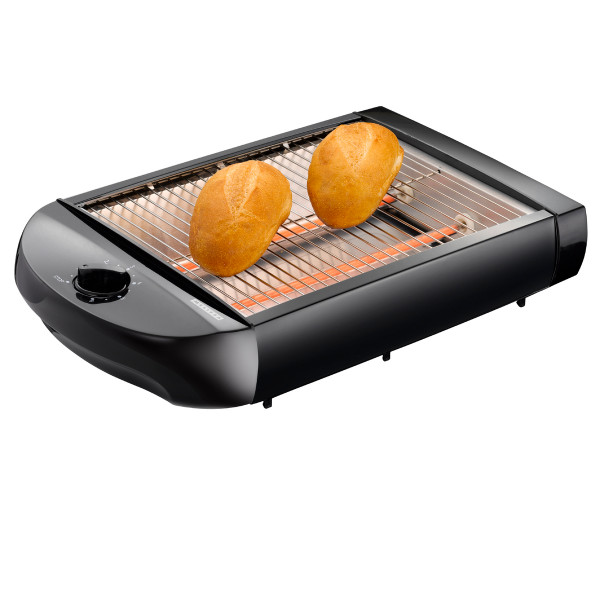 Melissa 16140145 - Flachtoaster schwarz 600 Watt automatische Abschaltung