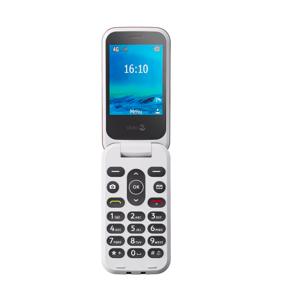 Doro 2820 Rot LTE Klapphandy Senioren 2,8" Bluetooth USB-C Kamera Notruf microSD