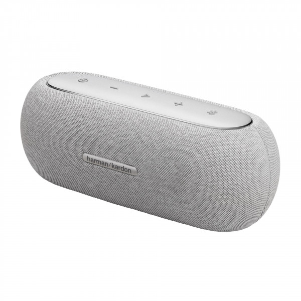 Harman Kardon LUNA Lautsprecher Musikbox Bluetooth kabellos grau Tragbar USB-C