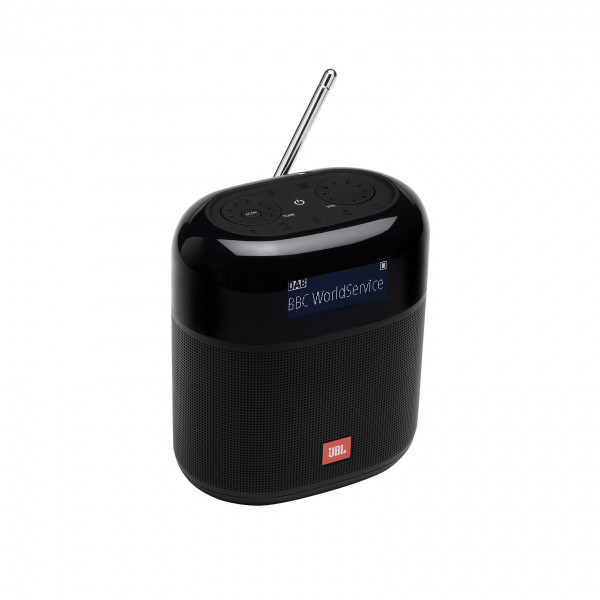 JBL DAB Radio XL Schwarz kabellos Bluetooth LCD-Display wasserdicht Antenne