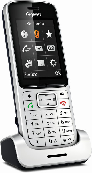 Gigaset Mobilteil SL450 HX platin/schwarz DECT Universal Mobilteil schnurlos