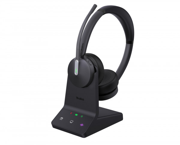 Yealink Headset WH64 Dual UC Schwarz Bluetooth USB-C On-Ear kabellos Überkopf