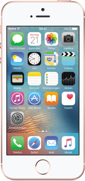 Apple iPhone SE 16GB rosegold iOS LTE Smartphone ohne Simlock 4" Display 8 MPX