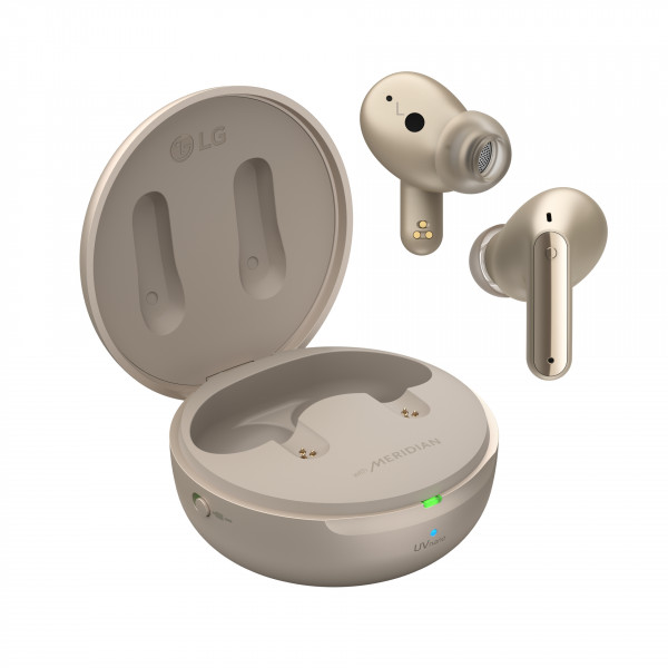 LG Bluetooth Tone Free Headset DFP9E ANC Gold Kopfhörer kabellos binaural IPX4