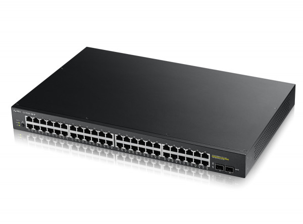 ZyXEL - GS1900-48HP 48-port GbE L2 PoE, rackmount, 170 Watt