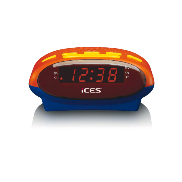 LENCO ICR-210 FM-Uhrenradio Radiowecker Kinder Bunt digital LED-Display Antenne