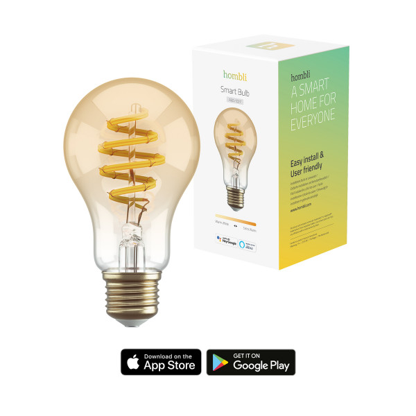 Hombli smarte Filament LED Leuchte 5,5 Watt Dimmbar Sprachsteuerung Smart Home