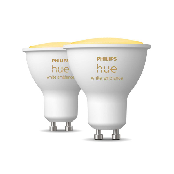 Philips Hue GU10 Smart LED Reflektor Lampe weiß Doppelpack 230lm 5W Dimmbar