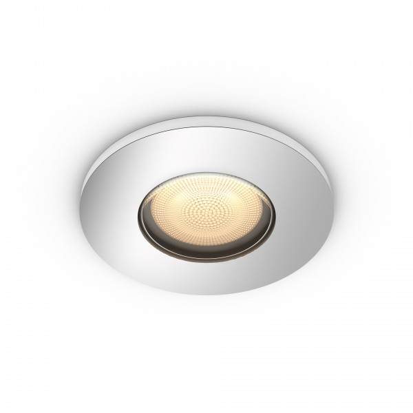 Philips Hue White Ambiance Adore Einbauspot Silber GU10 Rund Smart Home Leuchte