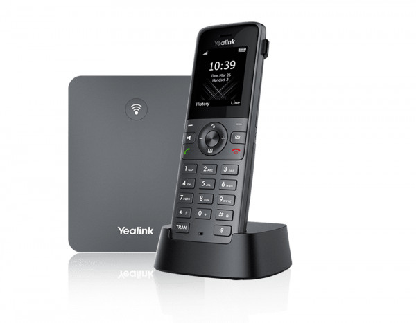 Yealink W73P DECT SIP-Telefonsystem Grau W70 Basis W73 Mobilteil 1,8" TFT