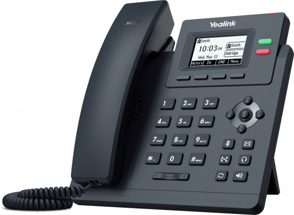 Yealink SIP-T31G Grau PoE schnurgebundenes SIP Telefon 2,3" LCD Display RJ9