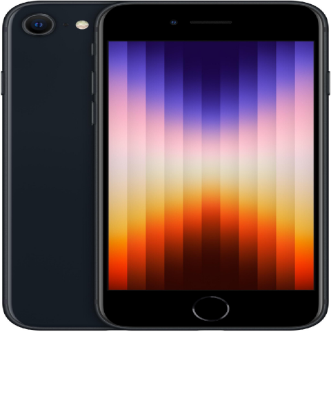 Apple iPhone SE 3.Gen. 2022 64GB schwarz 4,7 Zoll 5G iOS Smartphone 7 Megapixel