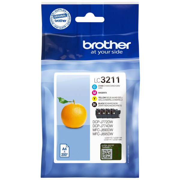 Brother Tintenpatronen LC-3211 Multipack (je 1x BK/M/C/Y)