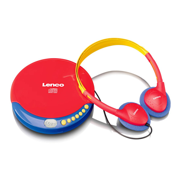 Lenco CD-021KIDS Portabler Kids CD-Player Ladefunktion Akku