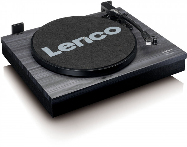 Lenco LS-300BK Plattenspieler mit ext. Lautsprechern (Schwarz)