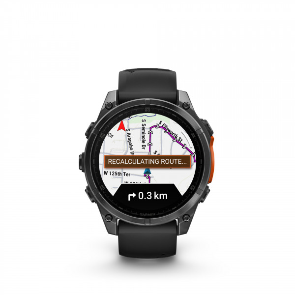 Garmin fenix 8 32 GB 3,6 cm 1,4" AMOLED Fitnesstracker iOS Android Schwarz