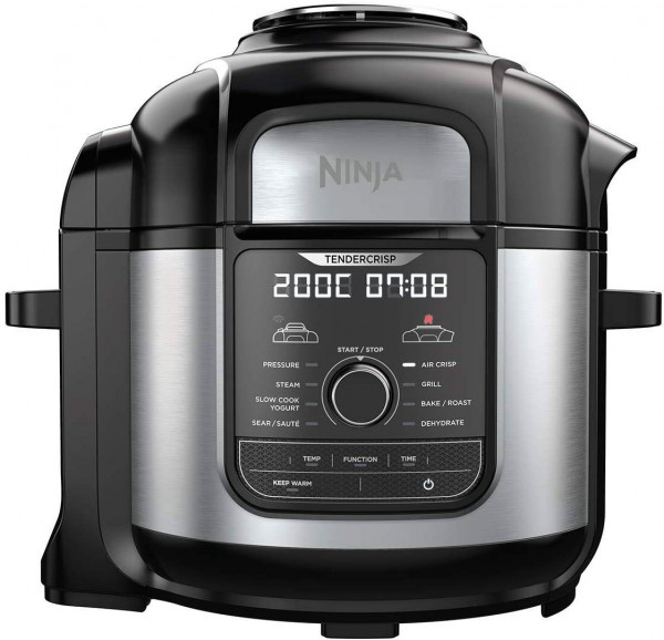 Ninja OP500EU Foodi Multikocher MAX 7,5l Dampfgarer Heißluftfriteuse Edelstahl