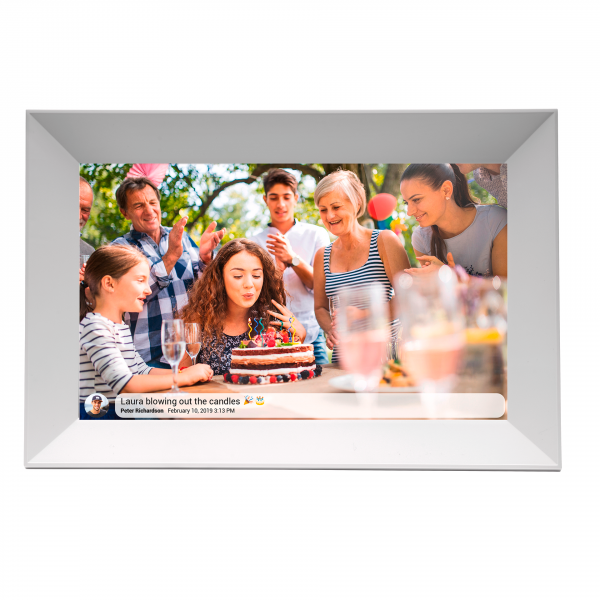 Denver PFF-1063 Bilderrahmen digital Weiß 10,1" Wi-Fi Touch Full HD 16 GB USB-C