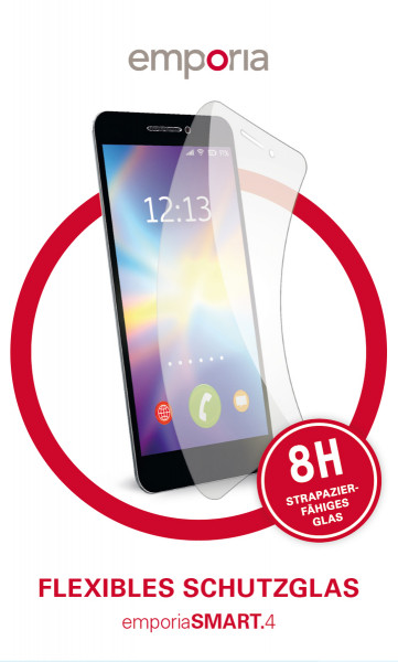 emporia Smart.4 flexibles Schutzglas Smartphone Bruchschutz Glasfolie Display