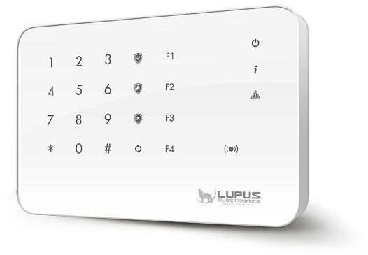 LUPUS Outdoorkeypad V2 Steuerung Alarmanlage Weiß Kameraaufnahme Türsummer