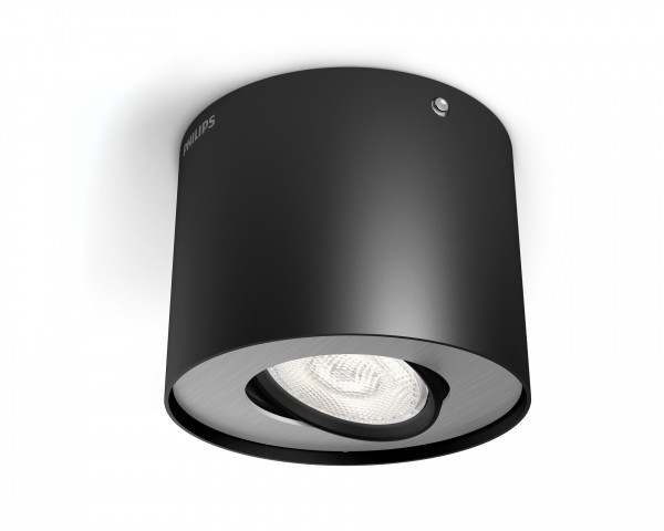 Philips myLiving LED Spot Schwarz Leuchte dimmbar IP20 500lm 2700K Clickfix