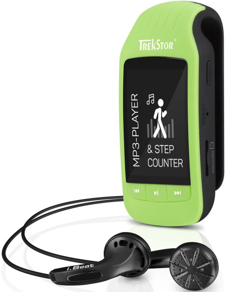 TrekStor i.Beat jump MP3-Player Schrittzähler Fitnesstracker 8GB green/black