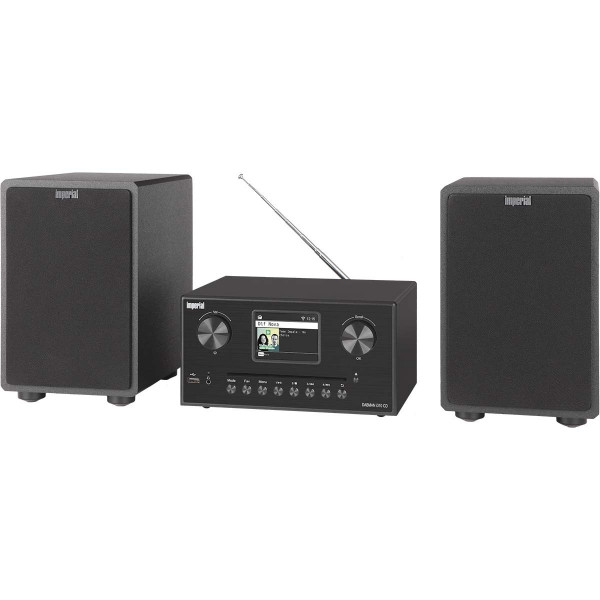 Imperial DABMAN i310 Schwarz CD Hybrid Mikro-HiFi-System DAB+/FM/Wi-Fi/Bluetooth