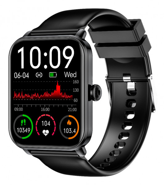 Bea-fon SmartWatch 102 Schwarz 44 mm/1,8" Touch Fitnesstracker Android/iOS GPS